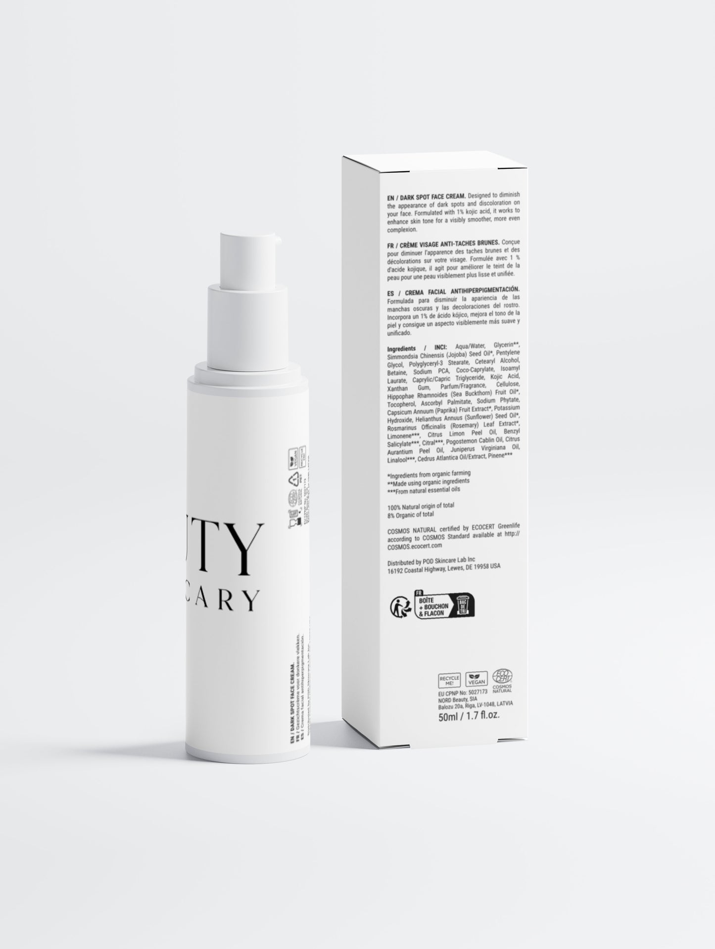 Dark Spot Face Cream with Kojic Acid